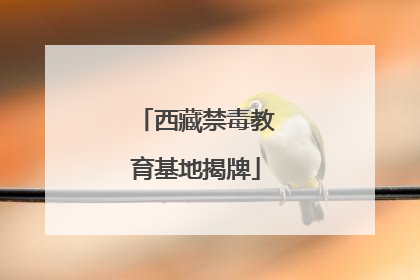 西藏禁毒教育基地揭牌