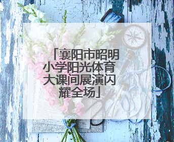 襄阳市昭明小学阳光体育大课间展演闪耀全场