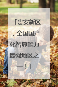 贵安新区，全国国产化智算能力最强地区之一！