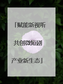 赋能新视听 共创微短剧产业新生态