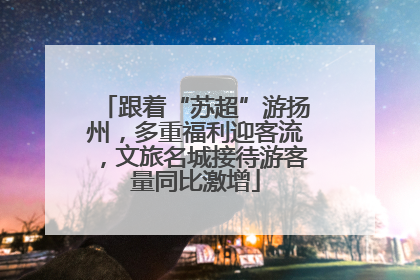 跟着“苏超”游扬州，多重福利迎客流，文旅名城接待游客量同比激增