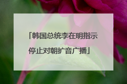 韩国总统李在明指示停止对朝扩音广播