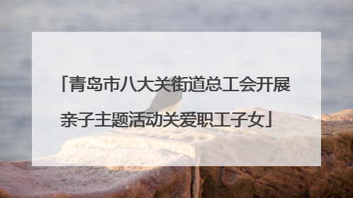 青岛市八大关街道总工会开展亲子主题活动关爱职工子女