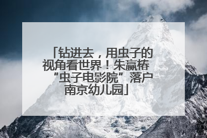 钻进去，用虫子的视角看世界！朱赢椿“虫子电影院”落户南京幼儿园