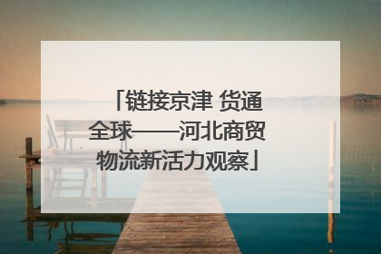 链接京津 货通全球——河北商贸物流新活力观察