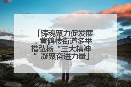 铸魂聚力促发展，黄鹤楼街道多举措弘扬“三大精神”凝聚奋进力量