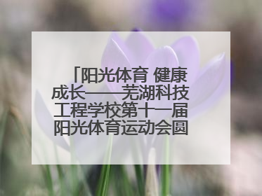 阳光体育 健康成长——芜湖科技工程学校第十一届阳光体育运动会圆满落幕