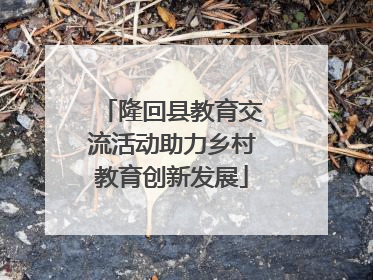 隆回县教育交流活动助力乡村教育创新发展