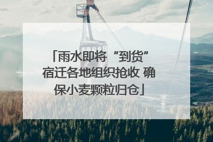 雨水即将“到货” 宿迁各地组织抢收 确保小麦颗粒归仓