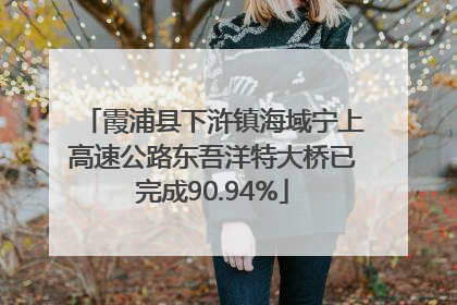 霞浦县下浒镇海域宁上高速公路东吾洋特大桥已完成90.94%