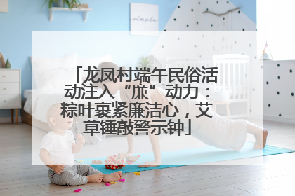 龙凤村端午民俗活动注入“廉”动力：粽叶裹紧廉洁心，艾草锤敲警示钟