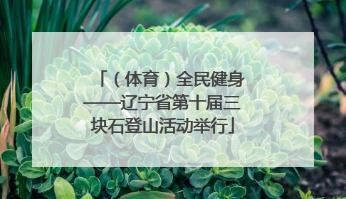 （体育）全民健身——辽宁省第十届三块石登山活动举行