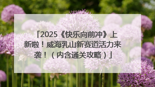 2025《快乐向前冲》上新啦！威海乳山新赛道活力来袭！（内含通关攻略）