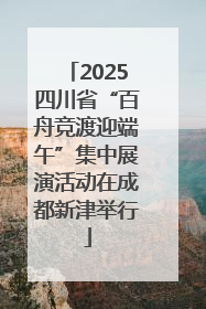 2025四川省“百舟竞渡迎端午”集中展演活动在成都新津举行