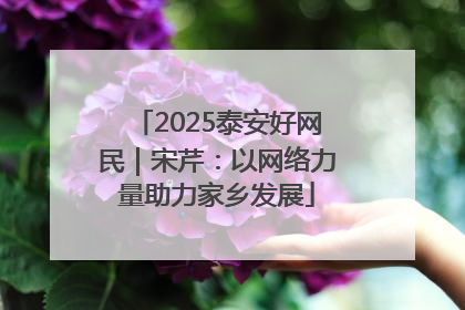 2025泰安好网民｜宋芹：以网络力量助力家乡发展
