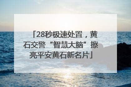 28秒极速处置，黄石交警“智慧大脑”擦亮平安黄石新名片
