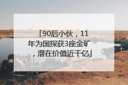 90后小伙，11年为国探获3座金矿，潜在价值近千亿