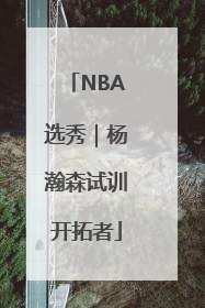 NBA选秀｜杨瀚森试训开拓者